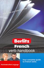 Cover of: Berlitz French Verb Handbook