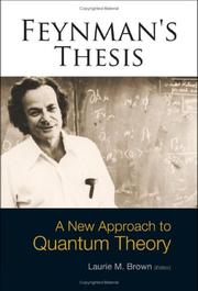 Cover of: Feynman's Thesis by Laurie M. Brown, Richard Phillips Feynman