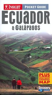 Cover of: Insight Pocket Guide Ecuador by Peter Frost