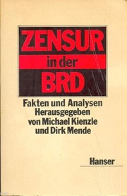 Cover of: Zensur in der BRD: Fakten und Analysen