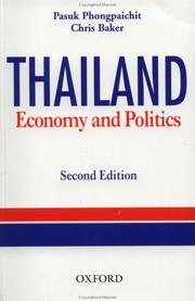 Cover of: Thailand by Phongpaichit Pasuk, Chris Baker