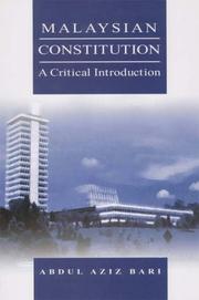 Cover of: Malaysian constitution: a critical introduction