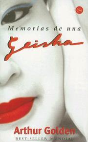 Cover of: Memorias de Una Geisha by Arthur Golden