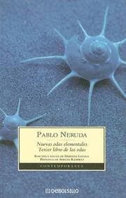 Cover of: Nuevas Odas Elementales/tercer Libro De (Contemporanea) by Pablo Neruda