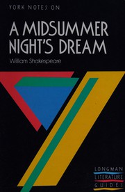 Cover of: York Notes on William Shakespeare's "Midsummer Night's Dream"