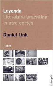 Cover of: Literatura Argentina by Daniel Link, Daniel Link