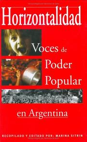 Cover of: Horizontalidad: Voces de Poder Popular en Argentina