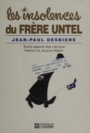 Cover of: Les insolences du frère Untel