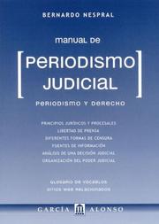 Cover of: Manual de Periodismo Judicial by Bernardo Nespral