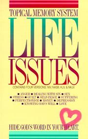 Cover of: Life Issues-Manual (Topical Memory System)
