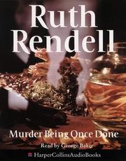 Cover of: Murder Being Once Done by 