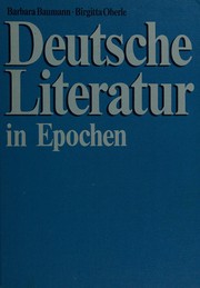 Cover of: Deutsche Literatur in Epochen by Barbara Baumann