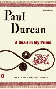 Cover of: A snail in my prime: new and selected poems