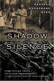 In the shadow of silence by Gertrud Mackprang Baer, Gertrud Mackprang
