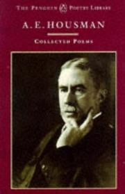 Cover of: A.E. Housman by A. E. Housman