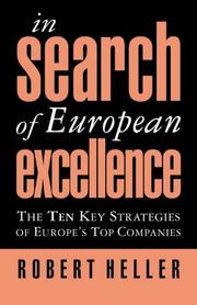 Cover of: In search of European excellence: the 10 key strategies of Europe's top companies