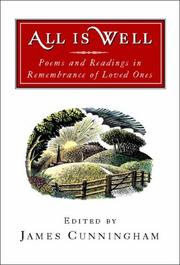 Cover of: All Is Well: Poems and Readings in Remembrance of Loved Ones