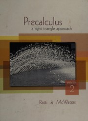 Cover of: Precalculus: a right triangle approach