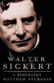 Walter Sickert by Matthew Sturgis