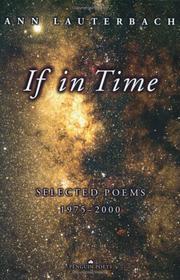 Cover of: If in time: selected poems, 1975-2000