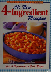 Cover of: All-new 4-ingredient recipes