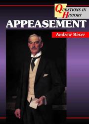 Cover of: Appeasement (Questions in History)