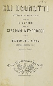 Cover of: Gli Ugonotti: opera in cinque atti