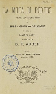 Cover of: La muta di Portici by Eugène Scribe