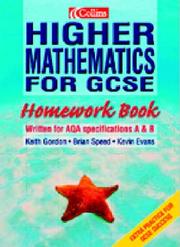 Cover of: Higher Mathematics for GCSE