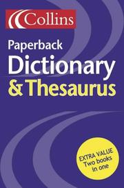 Cover of: Collins Paperback Dictionary and Thesaurus by 
