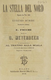 Cover of: La stella del nord: opera in tre atti