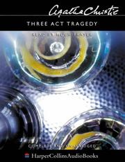 Cover of: Three Act Tragedy by Agatha Christie