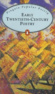 Cover of: Early Twentieth Century Poetry (Penguin Popular Classics)