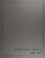 Baltimore Opera 1950-1975