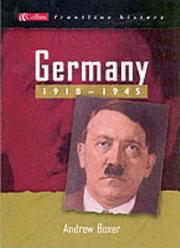 Cover of: Germany 1918-1945 (Collins Frontline History)