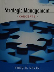 Cover of: Strategic Management: Concepts (12th Edition)