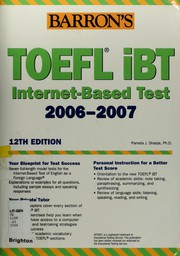 TOEFL iBT. Internet-Based Test by Pamela Sharpe, Pamela J. Sharpe, Pamela Sharpe Ph.D.