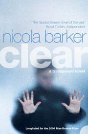 Cover of: Clear by Nicola Barker