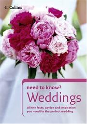 Cover of: Weddings (Collins Need to Know?)