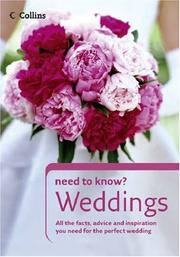 Cover of: Weddings (Collins Need to Know?) by Cathy Anne Howes