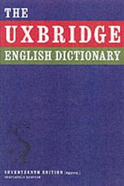 Cover of: Uxbridge English Dictionary | Barry Cryer