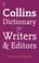 Cover of: Collins Dictionary for Writers and Editors (Dictionary)
