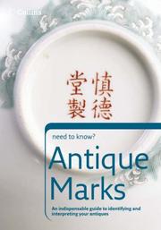 Cover of: Antique Marks (Collins Need to Know?)