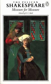 Cover of: Measure for Measure by William Shakespeare