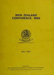 Cover of: New Zealand conference, 1980.
