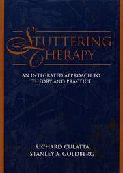 Cover of: Stuttering therapy by Richard Culatta