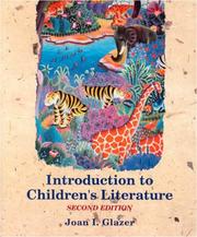 Cover of: Introduction to children's literature by Joan I. Glazer