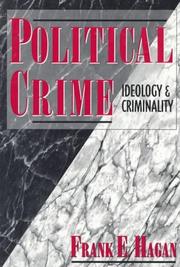 Cover of: Political crime by Frank E. Hagan