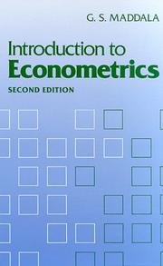 Introduction to econometrics by G. S. Maddala, Kajal Lahiri