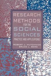 Cover of: Research methods for the social sciences: practice and applications
